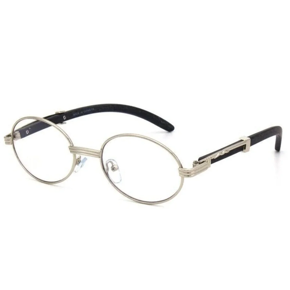 Luxury Narrow Women Wire Frame Oval‎ Unisex Trendy Retro Vintage 90's Frameless
